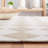 Reauna 300 Hand Tufted Wool/Cotton with Latex Checkered Rug in Beige/Ivory-888679690
