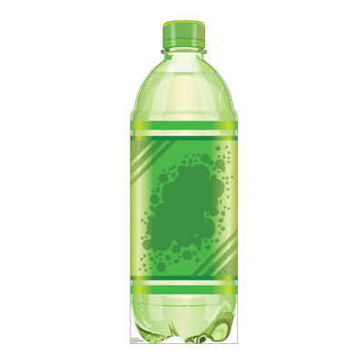 Accroche en carton bouteille de soda