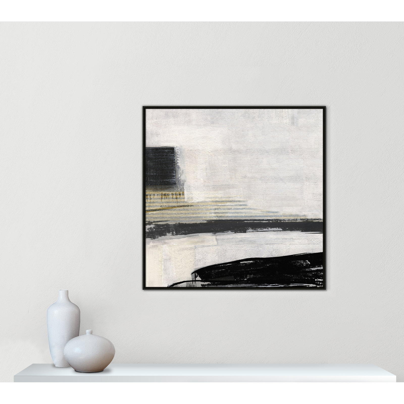 La Bande I Print by Sally Swatland, Espresso, 41.5" H x 41.5" W