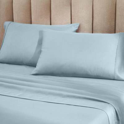 Taies d'oreiller supérieures en mélange de coton infroissable à densité de tissage 1200 fils Superior