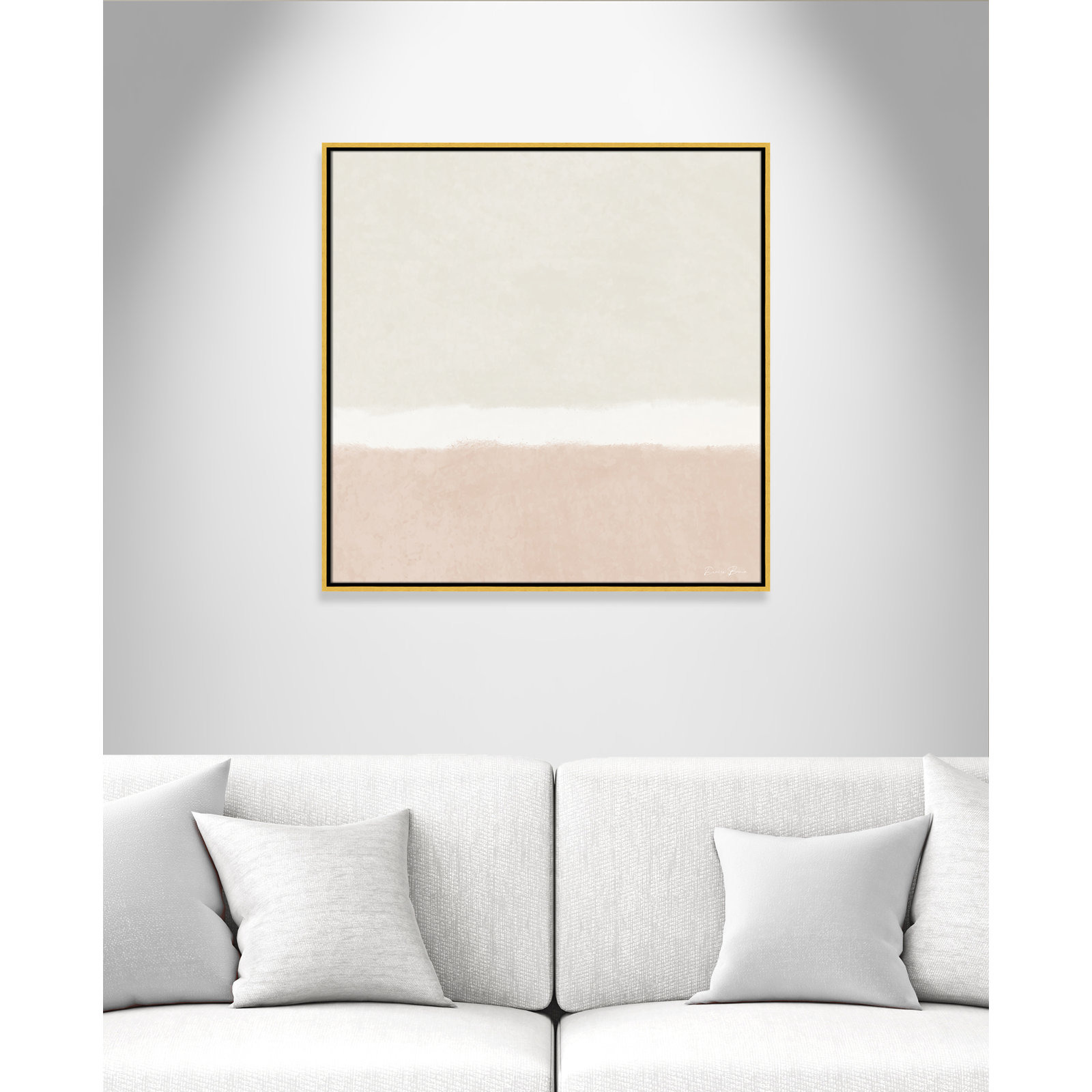 Willadeene "Slate I" Print, 31.5" H x 31.5" W, Gold Framed