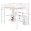 Lit mezzanine double avec tiroirs Andhy Kids