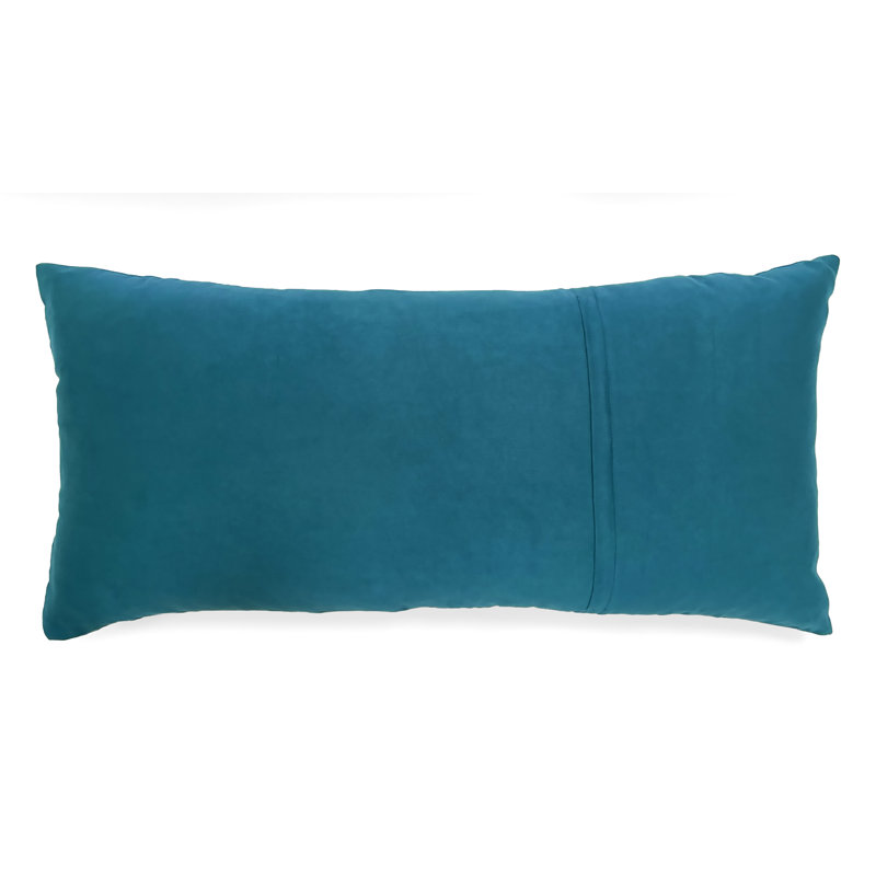 Embroidered Microsuede Throw Pillow