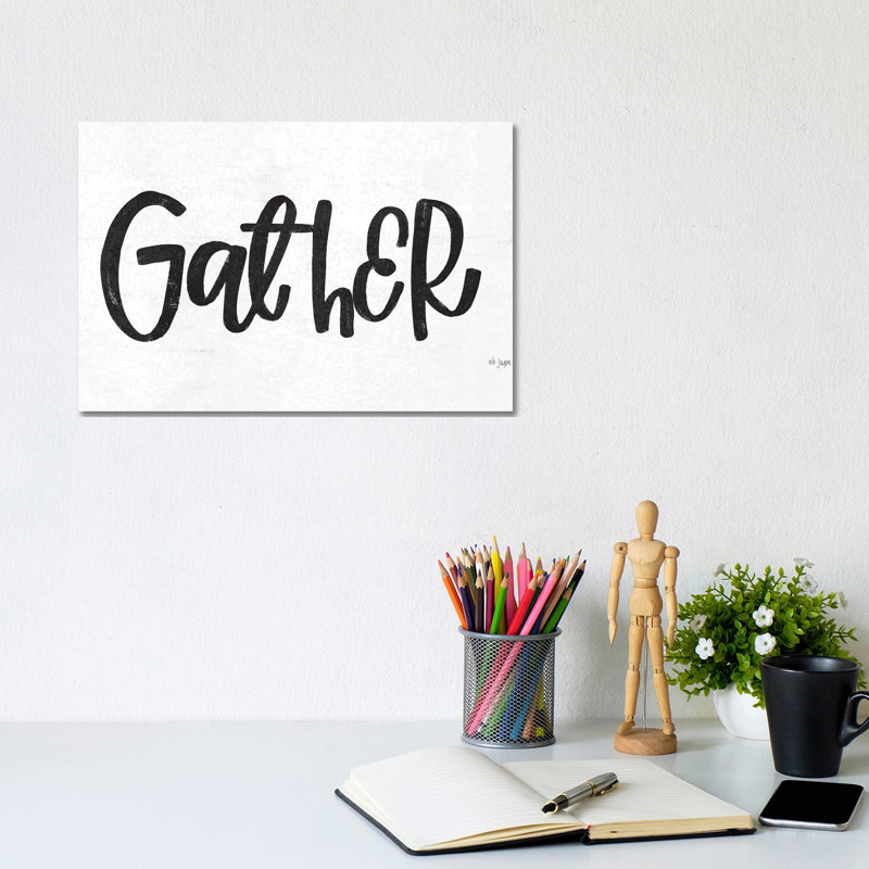Gather by Jaxn Blvd. - Wrapped Canvas Print, 20.32cm H x 30.48cm W x 1.91cm D