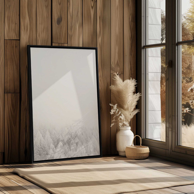 Winter Blanket Canvas Print, Satin Black Floater Framed, 48.75" H x 32.75" W x 1.75" D