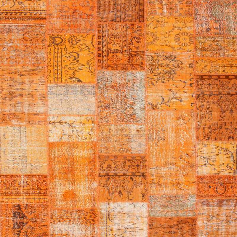 Tapis de zone brun ciel contemporain, Carré 8 pi