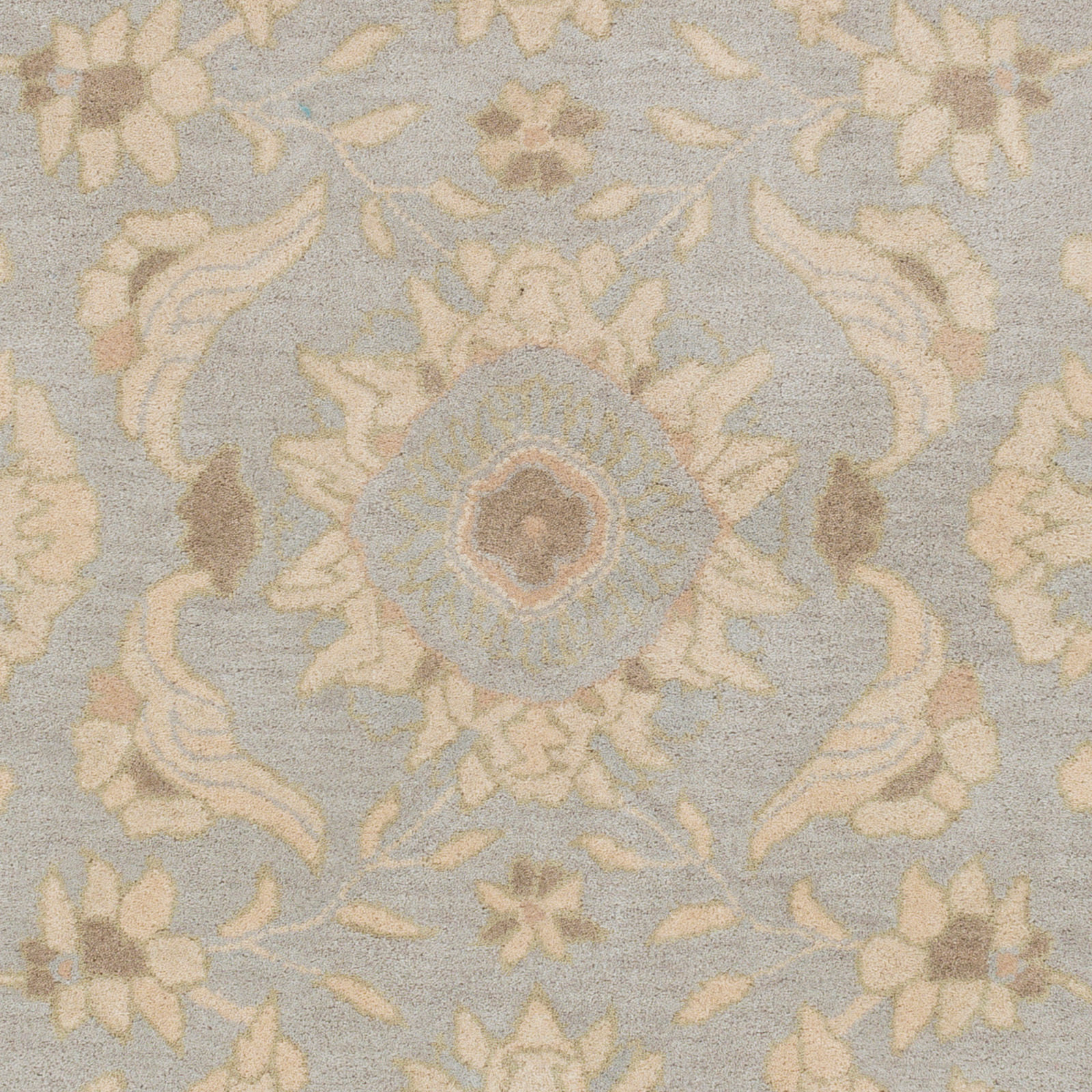 Arden Handmade Wool Pale Blue; Beige; Olive; Charcoal; Tan Rug, Rectangle 9' x 12'