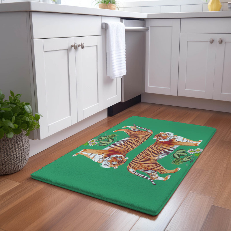 Animal Print Area Rug, Kelly, Rectangle 1'8" x 2'6"