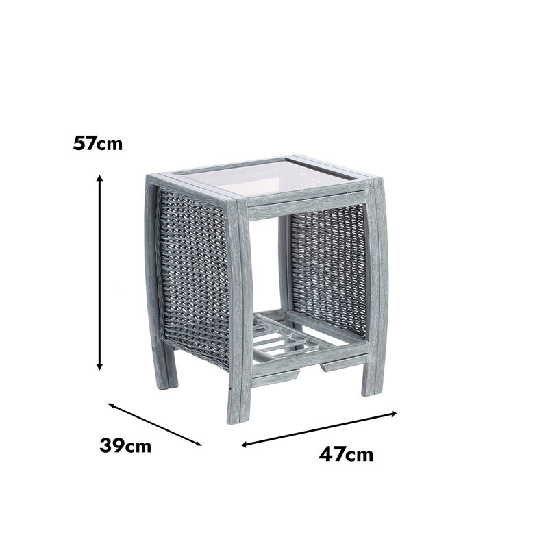 Westbourne Glass Top End Table