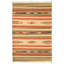 Tapis oriental en laine crème / olive fait à la main Oriental