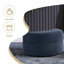 33.5cm Wide Curved Solid Colour Footstool Ottoman with Storage-1008829935