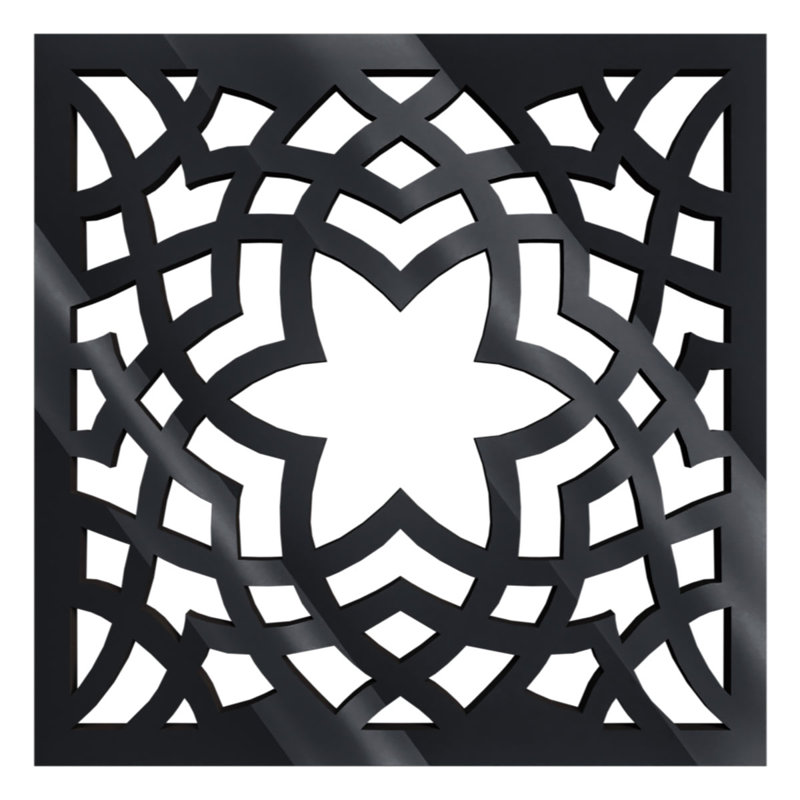 Panneaux muraux décoratifs en acrylique Paris, très petit, l 7 3/8 po x H 7 3/8 po x T 1/8 po, noir, Noir