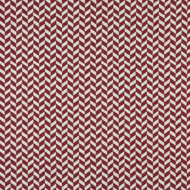 Tissu en lin chevrons, Rouge