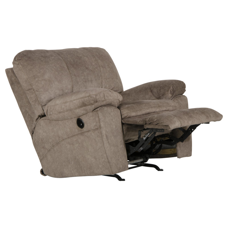 Fauteuil inclinable standard de 46,5 po Damales, Polyester portobello, Électrique