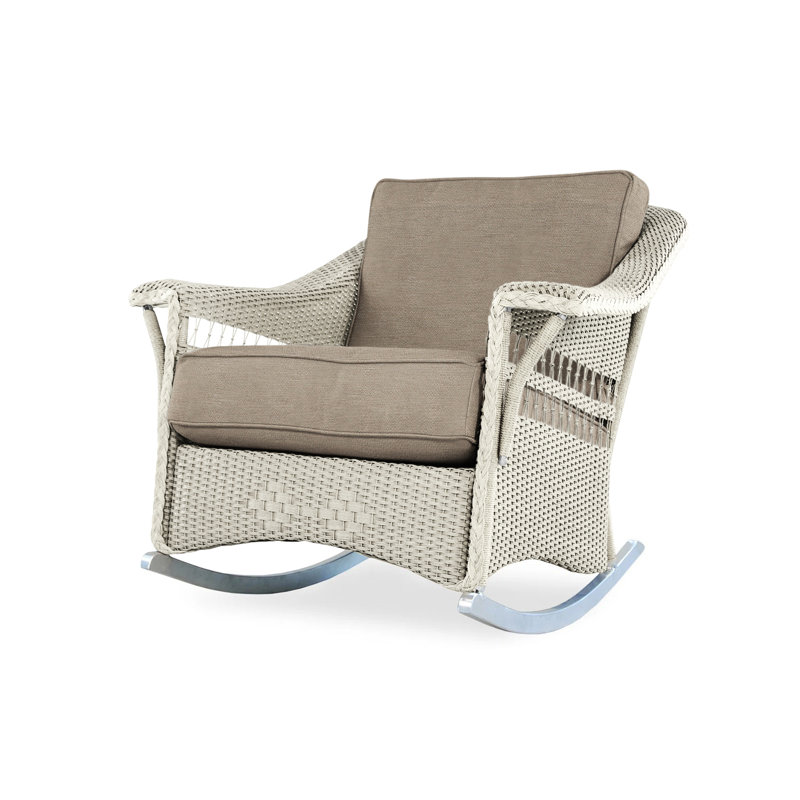 Nantucket Outdoor Rocker Chair, Linen, Callen Celadon
