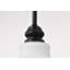 Mini-luminaire suspendu Malenna - noir mat avec verre blanc satiné-1047161858