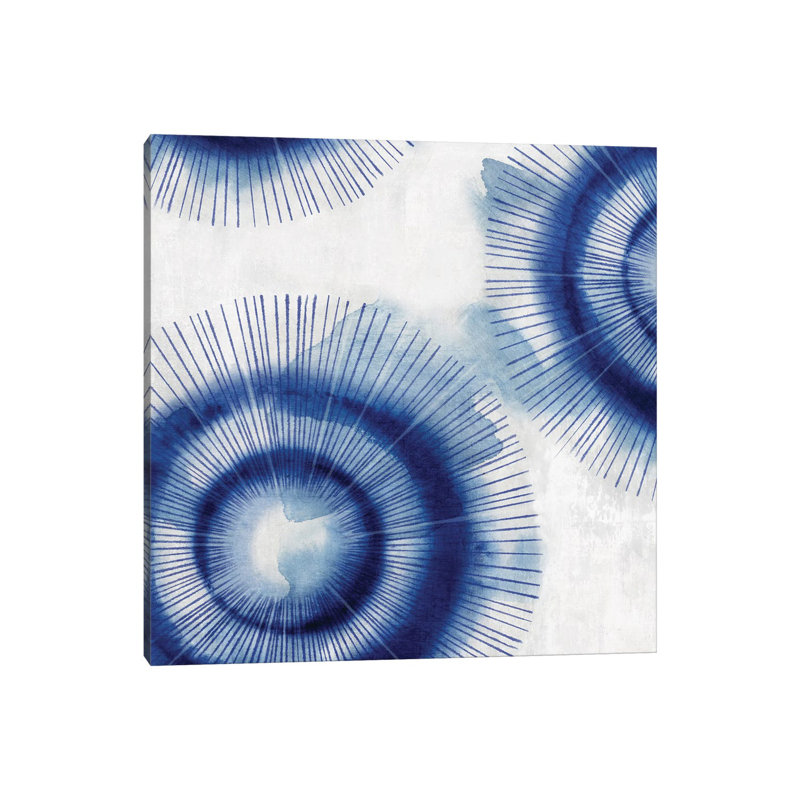 In The Blues I by Eva Watts - Wrapped Canvas Painting, 30.48 cm H x 30.48 cm W