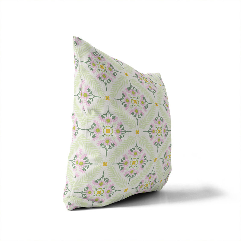 Eden Indoor Throw Pillow, 18"H x 18"W, Ivory