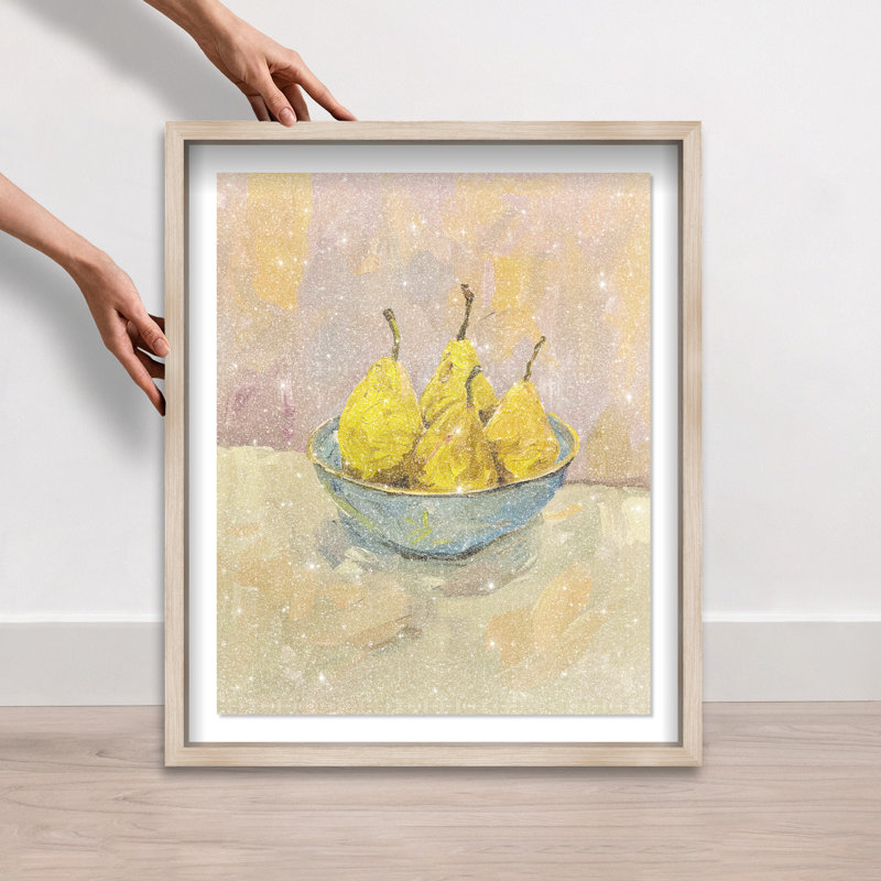 Guava Sunshine Bounty Shadowbox Food & Beverages Print by Oliver Gal, Black Frame, 16 x 20, 25.5"H x 21.5"W