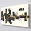 "Gilded Boxes III" par Chris Paschke, reproduction sur toile-1034849556