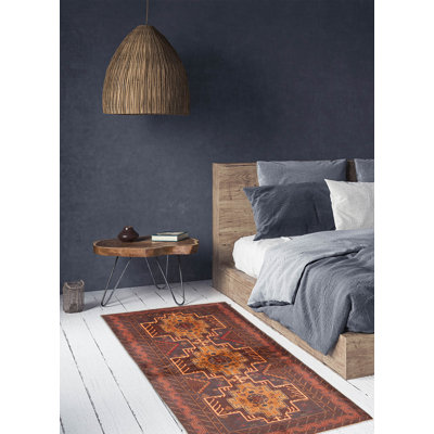 Rizbaft Brown Rug 3'7" x 6'10"