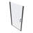 1 3/8" Adjustment,Universal Pivot Shower Door, Open Outside, With 1/4" Tempered Glass Finish 3472-123210091