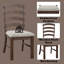 Chaise d'appoint rembourrée Anno