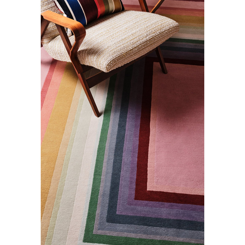 Paul Smith Prisma Mulberry Area Rug, Rectangle 4' x 6'