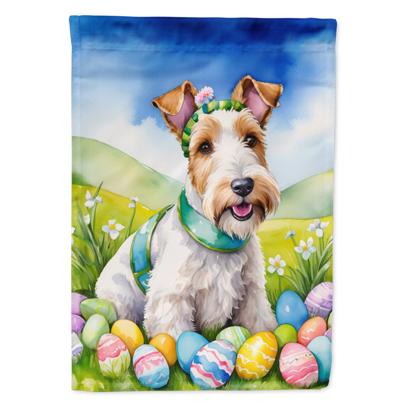 Easter Egg Hunt Double Sided 15.5'' H x 11.25'' W Polyester Easter Garden Flag