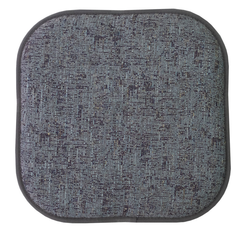 Broadway Memory Foam No Slip Back 16" x 16" Chair Pad Cushion, Multi Blue, 12