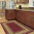 Non-Slip Border Area Rug For Living Room, Hallway, Entryway Rug, Red-1055384515