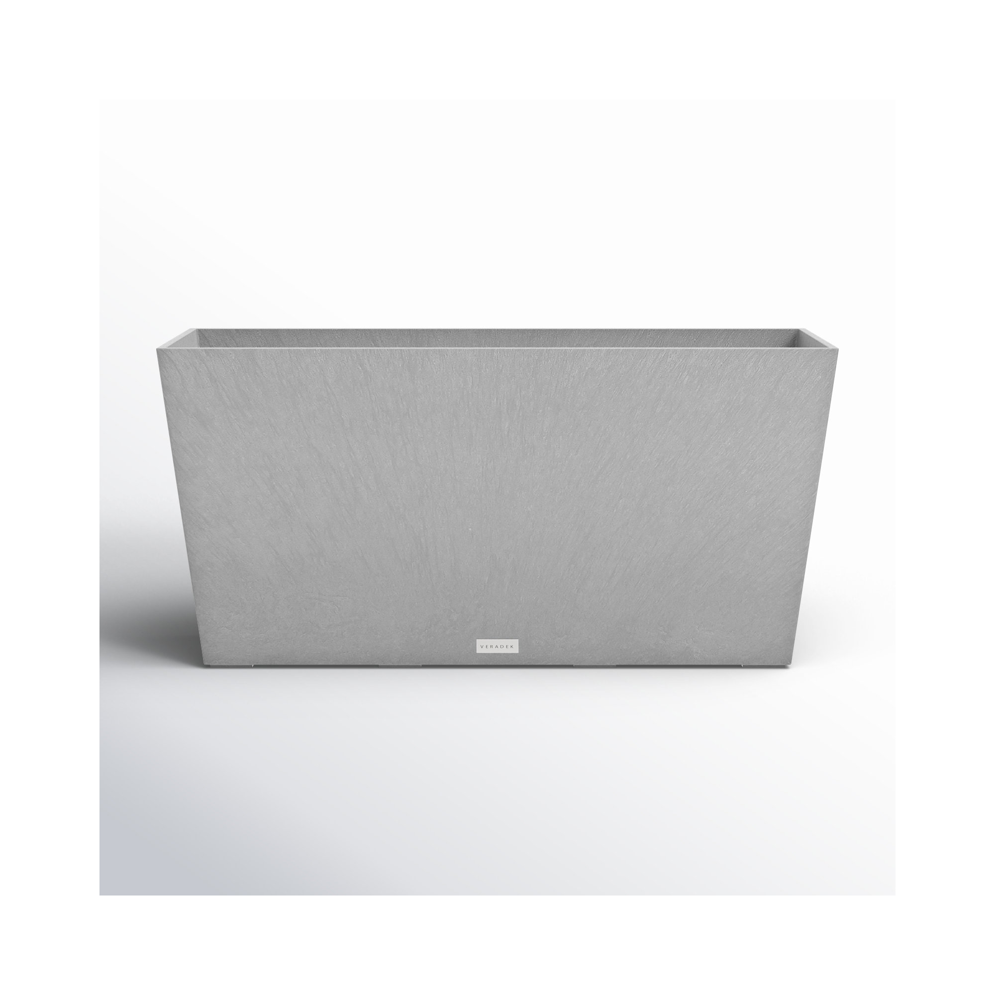 Pure Series Midori Planter, Charcoal Gray, 15.25" H x 31" W x 10" D, 1