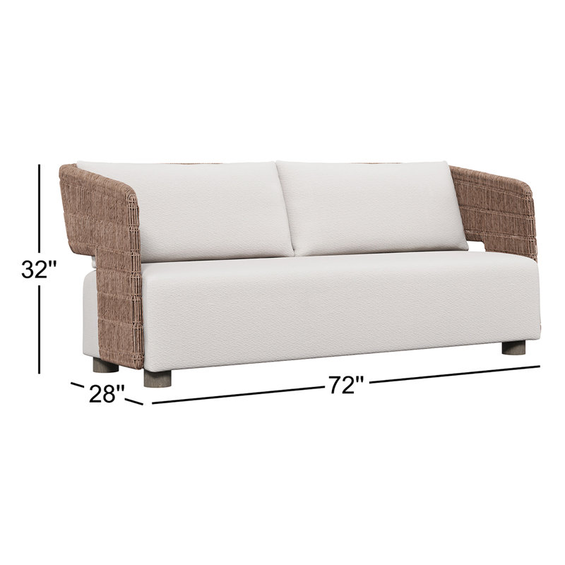 Bernhardt Maldives Outdoor Sofa, White