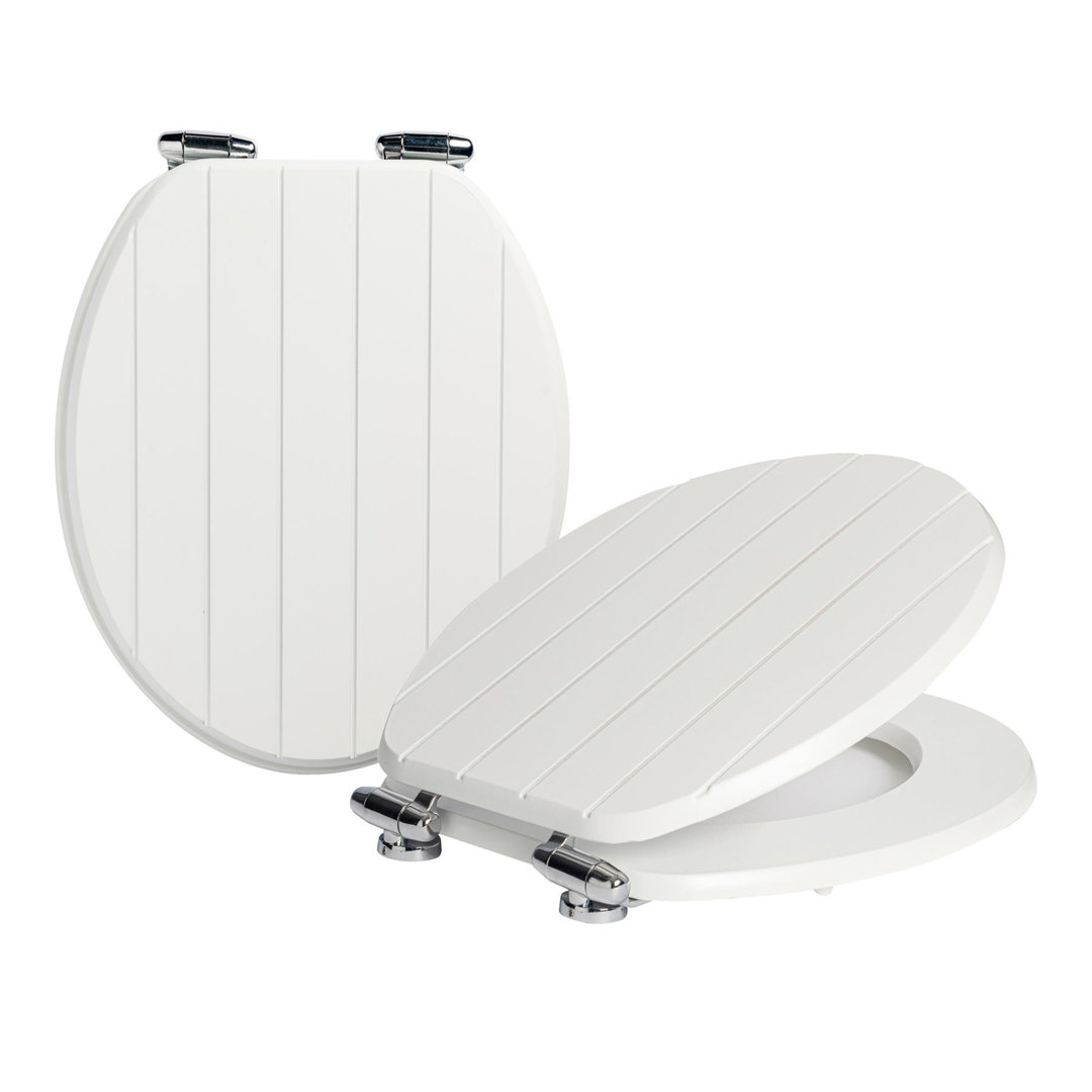 Harbour Housewares - 2x Wooden Soft Close Toilet Seats