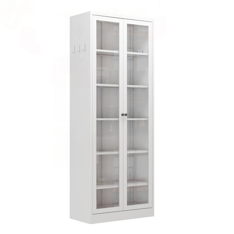 Garde-manger en métal de 72 pouces avec 5 tablettes ajustables, Blanc, Noir