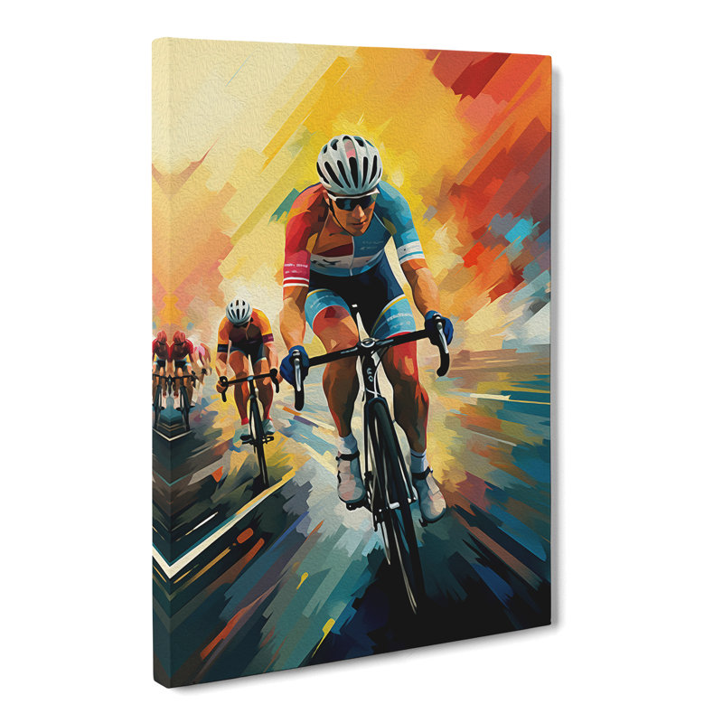Tour De France Futurism - Wrapped Canvas, 50cm H x 35cm W x 3cm D