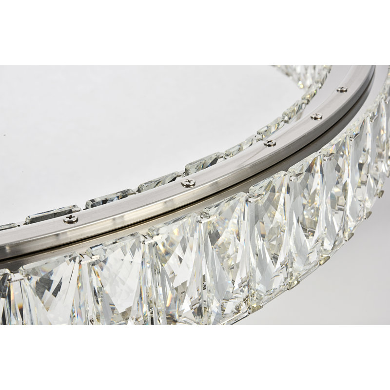 Sunderland - Light LED Pendant, Chrome, 3" H x 31" W x 31" D