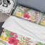 Floral rouge et feuille verte - ensemble de housse de couette floral - microfibre de polyester-1897807852