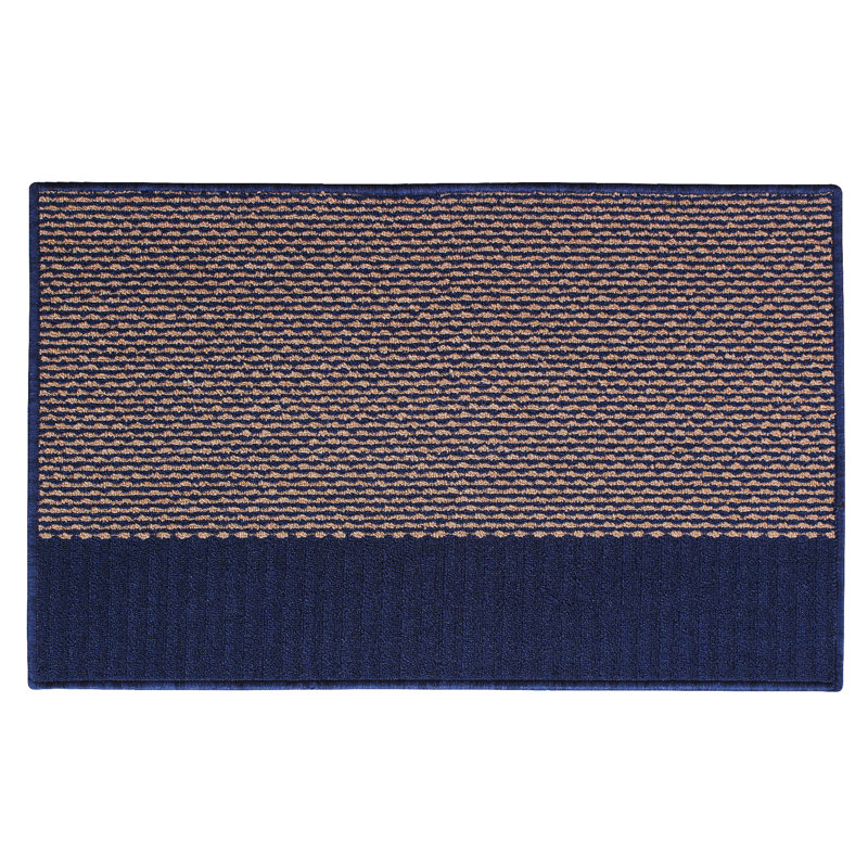 Tapis rayé gris foncé, Rectangle 3 pi x 4 pi