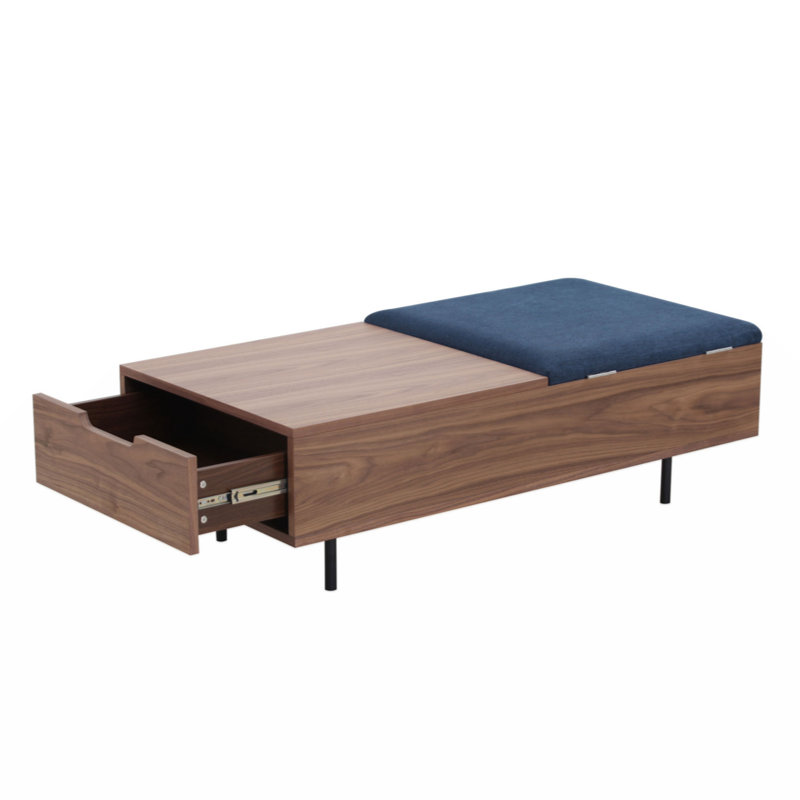 Table basse avec compartiment caché