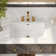 DeerValley 24" x 16" White Ceramic Rectangular Undermount Bathroom Sink with Flat Overflow