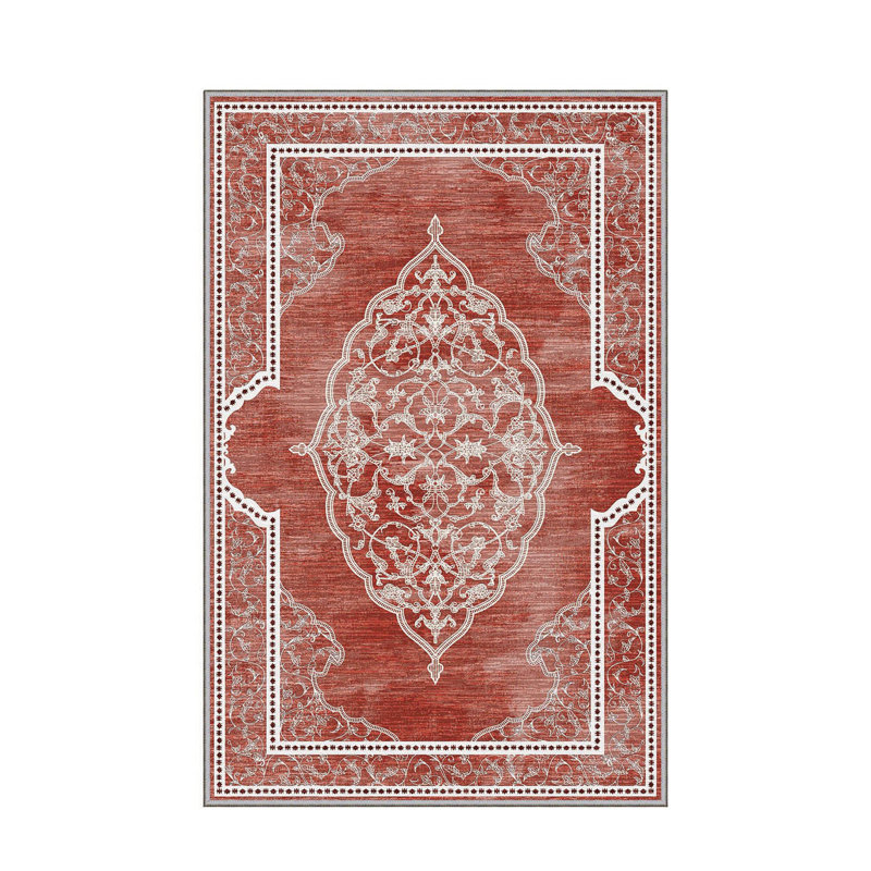 Stylish Hall Carpet 2.6 x 9.8 Feet - 100% Polyester, 0.04 in Pile Height | Antibacterial, Non-Slip PVC Felt Dot Underside | Machine Washable, 3D Digital Print | Perfect for Home Entryways & Living Spaces