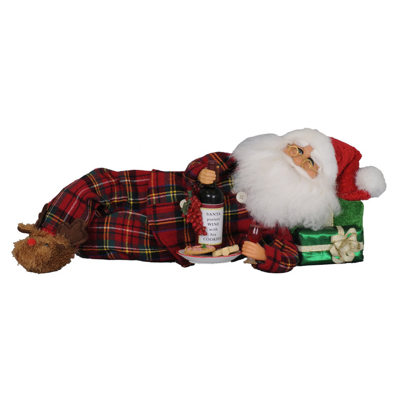 Lying Wine Midnight Snack Santa
