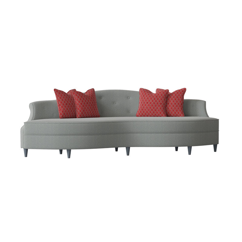Tinsley Sofa, Maya Cyan, Adobe Rust, Vintage Ebony