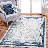 Naar Marfi Area Rugs, Blue/Ivory/Geometric Accent Power Loom Machine -Crafted Rug-90615158