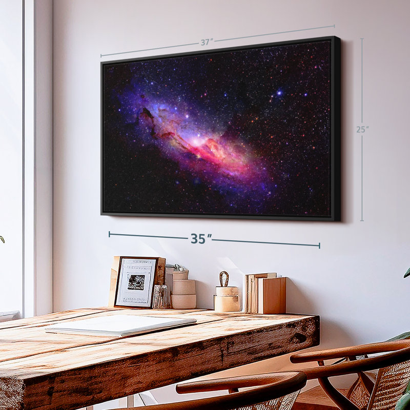 «Galaxy In Space», reproduction sur toile, H 25 po x l 37 po