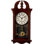  Horloge de grand-père en plastique 20 po avec finition à grain de bois réaliste avec pendule et son de carillon décoratif à piles pour le bureau à domicile, salon, couloir de la cuisine