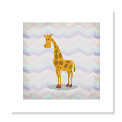 Décalcomanie murale «Pink Giraffe Time»