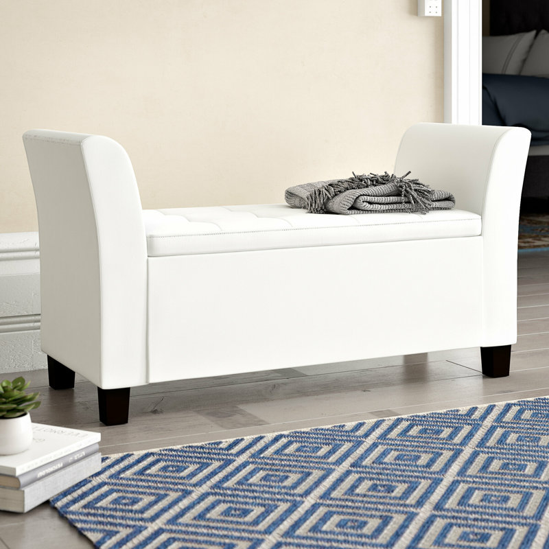 Ashley Storage Bench, White