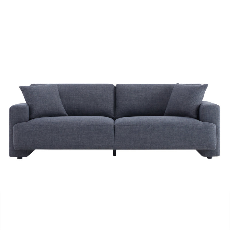Canapé profond rembourré 90 po Ives, Gris anthracite Luna